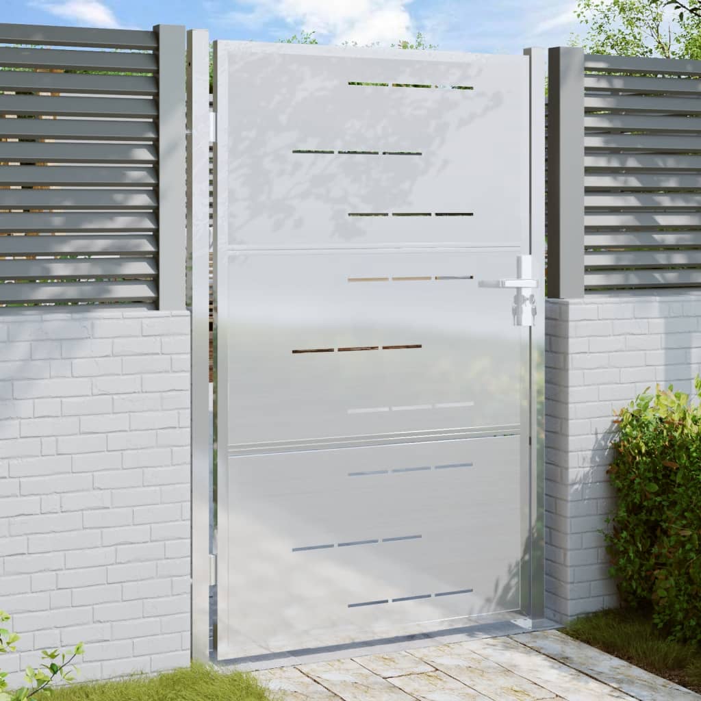 Garden Gate 39.4"x59.1" Stainless Steel