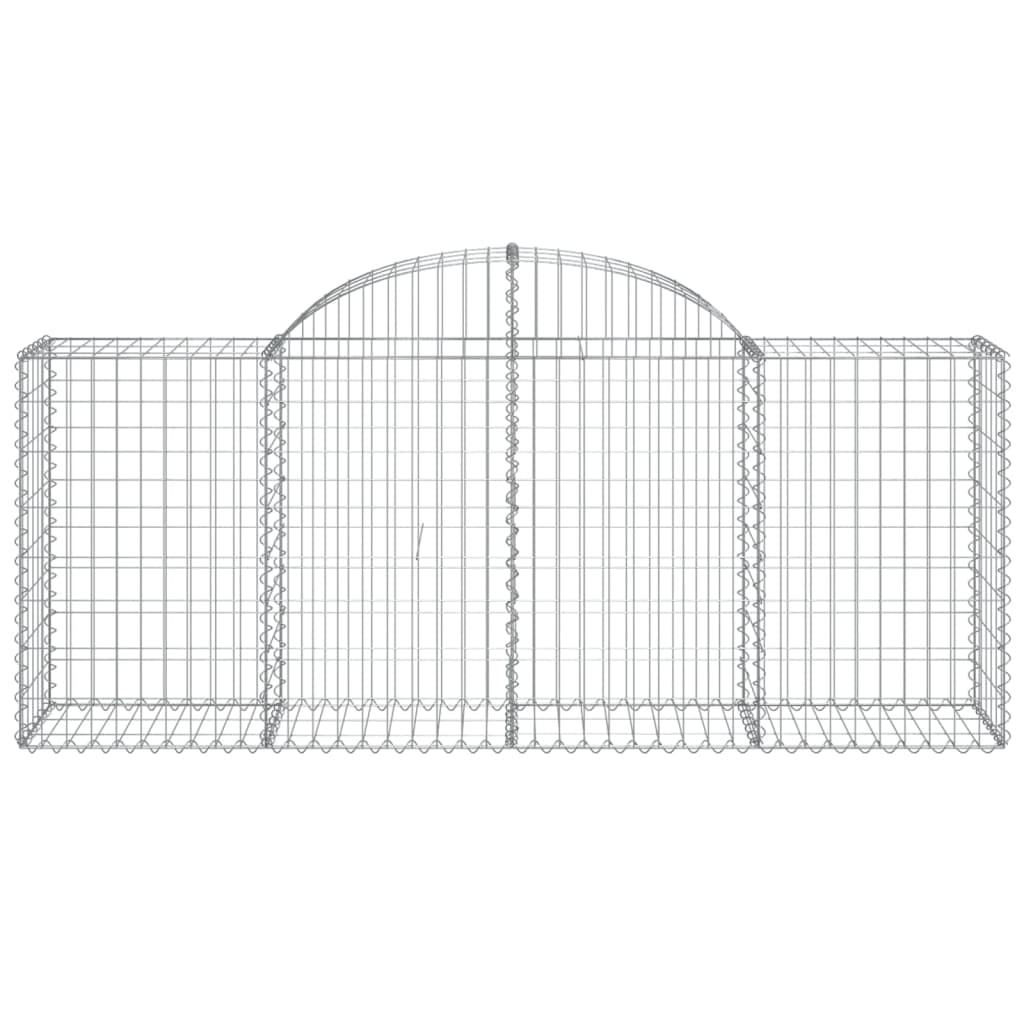 Arched Gabion Baskets 13 pcs 78.7"x19.7"x31.5"/39.4" Galvanized Iron