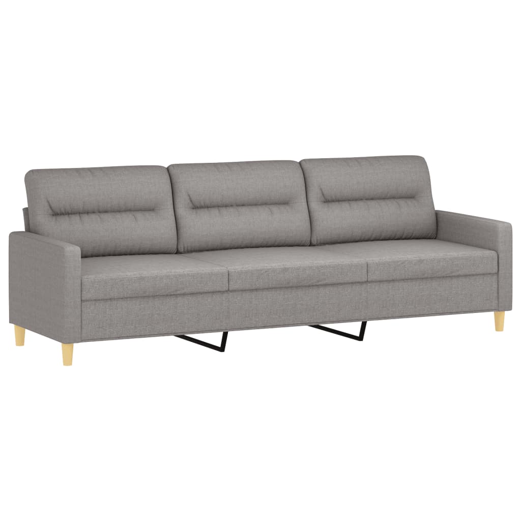 3-Seater Sofa Light Gray 82.7" Fabric