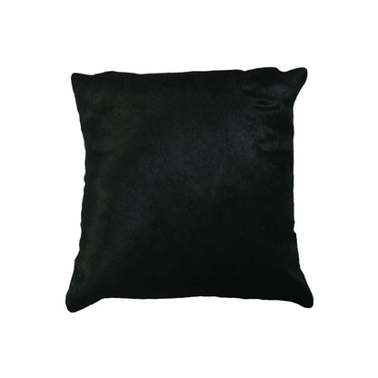 18" Chocolate Cowhide Throw Pillow