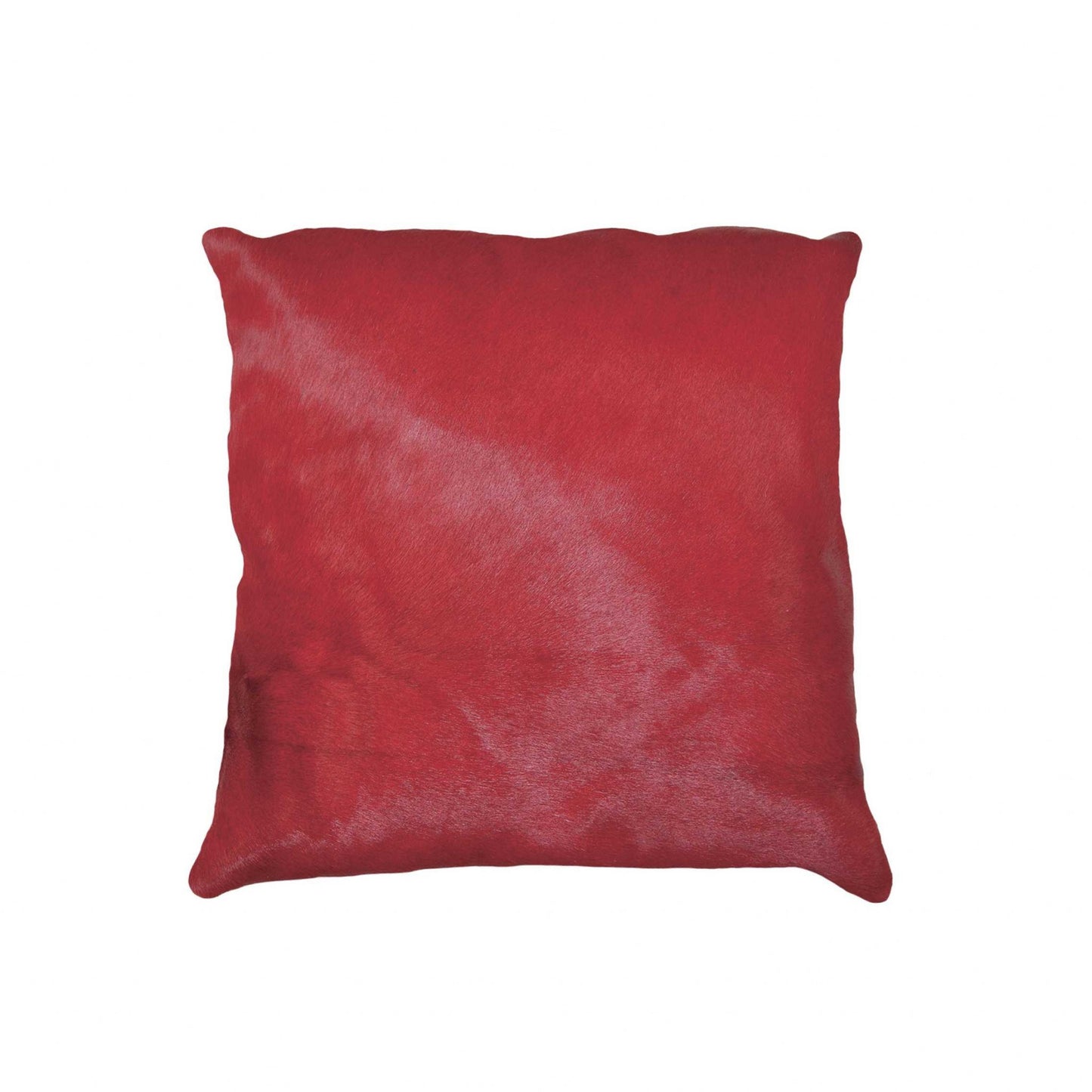 18" Chocolate Cowhide Throw Pillow