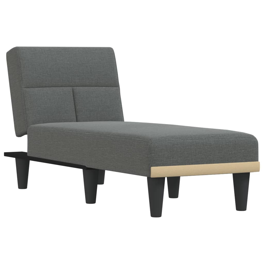 Chaise Longue Dark Gray Fabric