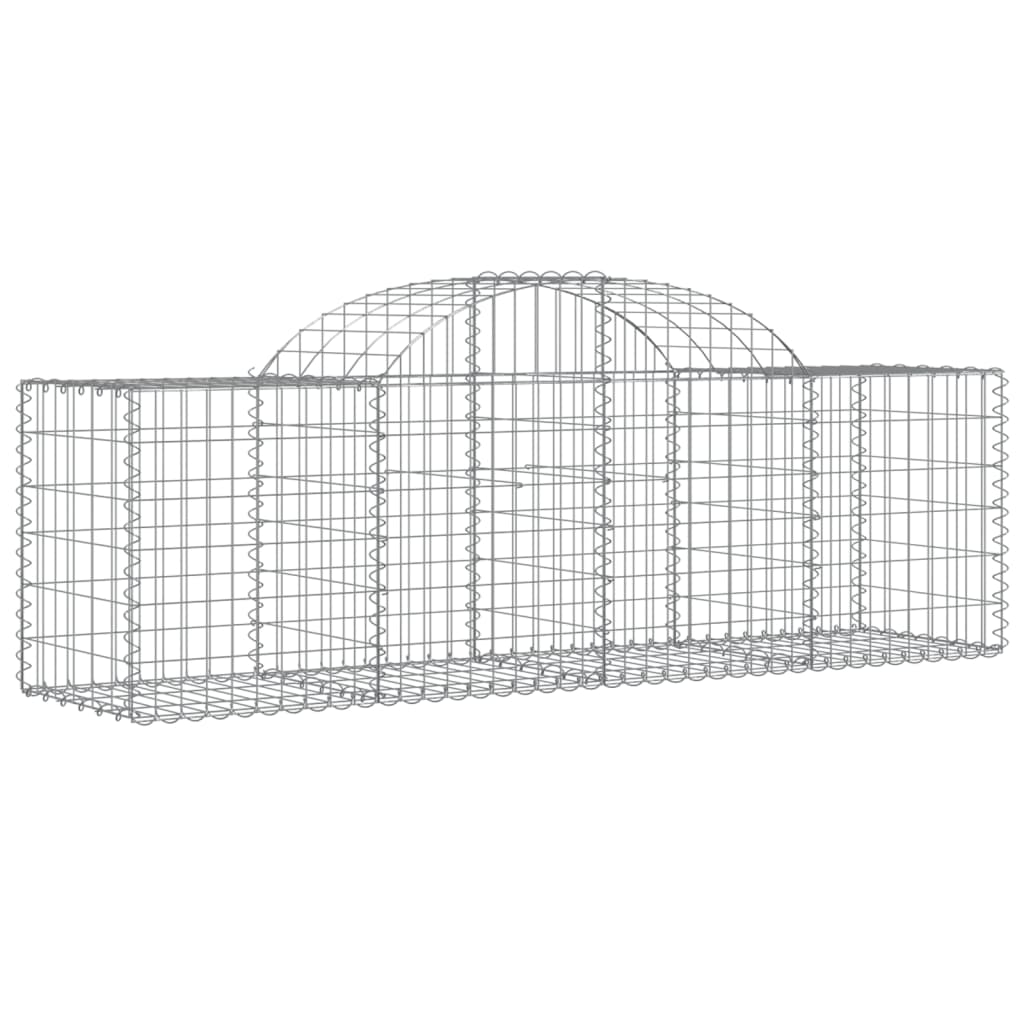 Arched Gabion Baskets 30 pcs 78.7"x19.7"x23.6"/31.5" Galvanised Iron