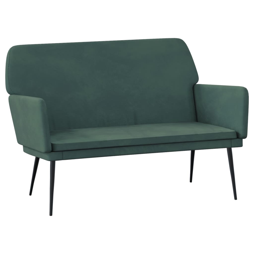 Bench Dark Green 42.5"x31.1"x31.1" Velvet