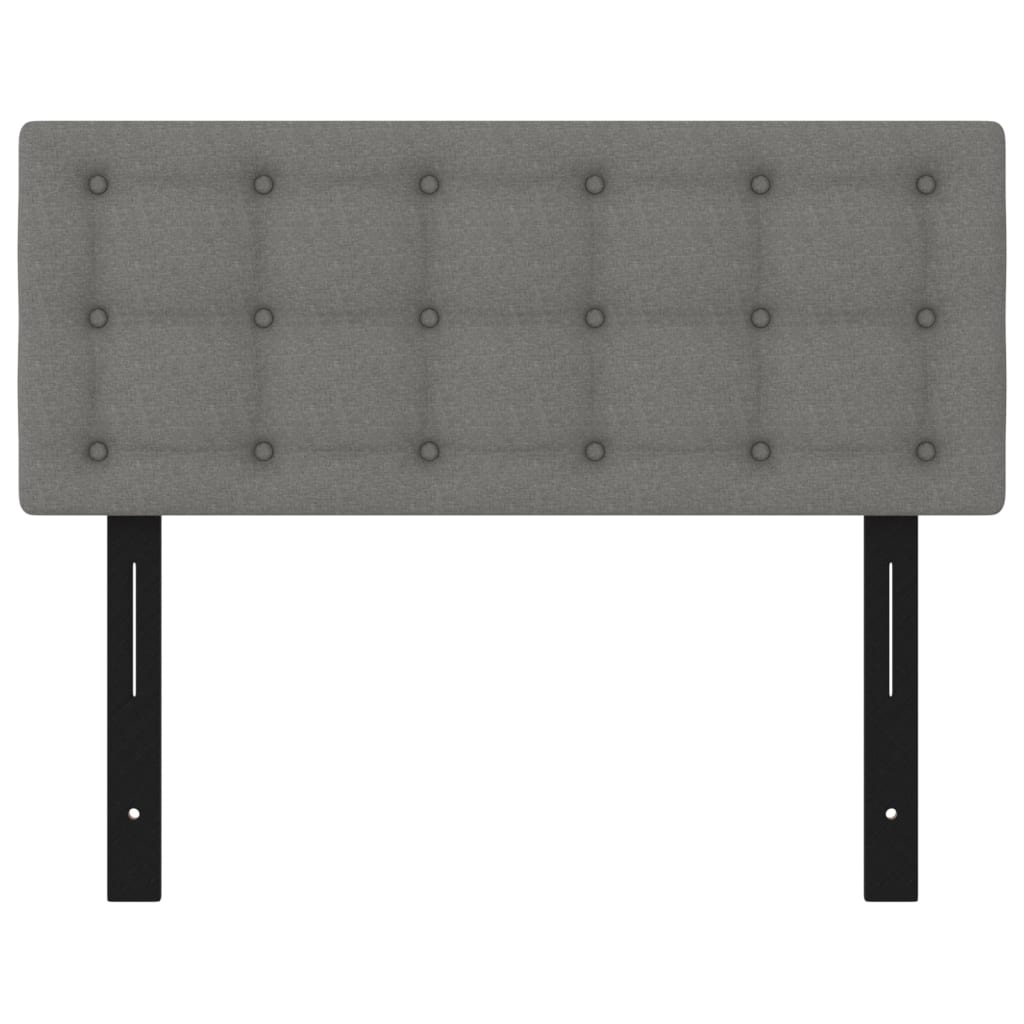 Headboard Dark Gray 39.4"x2"x30.7"/34.6" Fabric