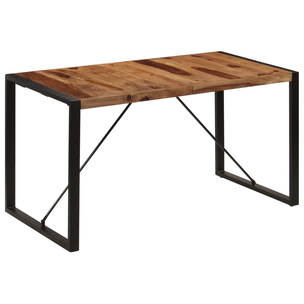 Dining Table 55.1"x27.6"x29.5" Solid Sheesham Wood