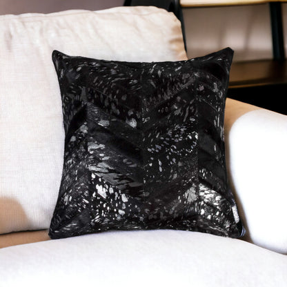 18" X 18" X 5" Chocolate And Gold  Pillow