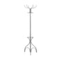 18" X 18" X 70" Silver  Metal  Coat Rack