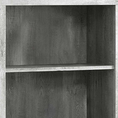 48" Black and Gray Wood Bookcase