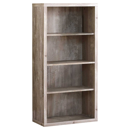 48" Black and Gray Wood Bookcase