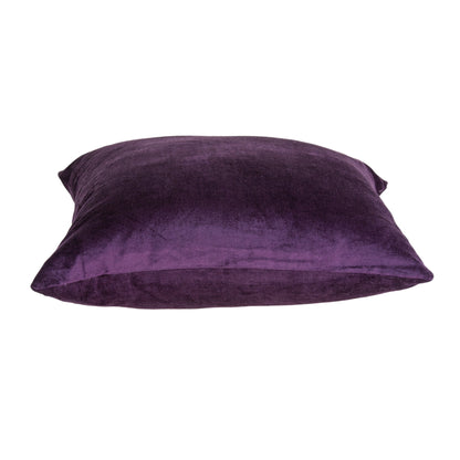 18" Purple Cotton Blend Throw Pillow