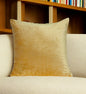 18" X 7" X 18" Transitional Yellow Solid Pillow Cover With Poly Insert