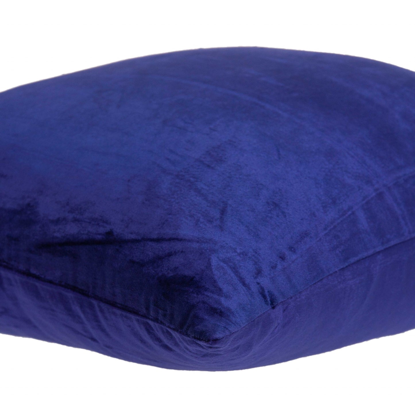 22" Royal Blue Cotton Blend Throw Pillow