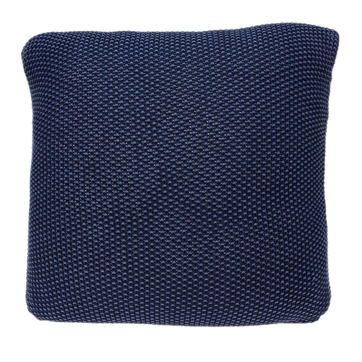 18" X 5" X 18" Transitional Blue Pillow Cover With Poly Insert