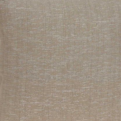 20" X 7" X 20" Charming Transitional Tan Cotton Accent Pillow Cover With Poly Insert