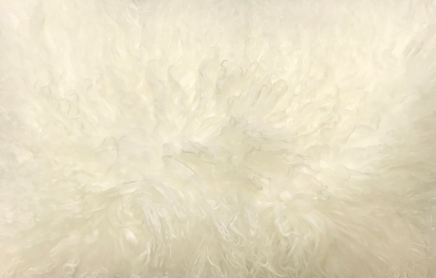 20" Creamy White Genuine Tibetan Lamb Fur Pillow With Microsuede Backing