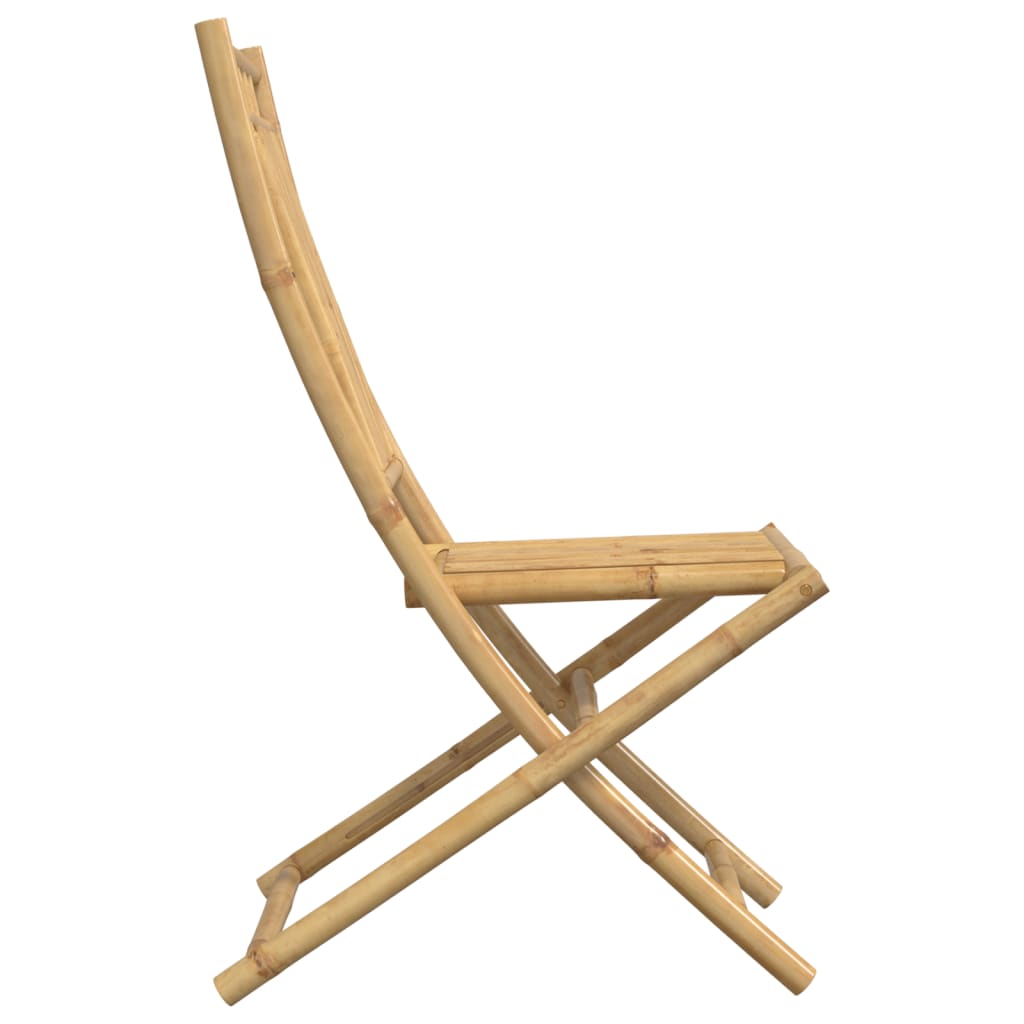 Folding Patio Chairs 8 pcs 18.1"x26"x39" Bamboo