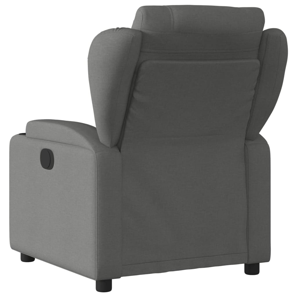 Electric Massage Recliner Chair Dark Gray Fabric