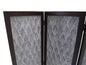 70" Brown Folding Three Panel Screen Room Divider