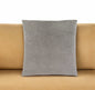 18" X 18" Taupe Velvet Polyester Mosaic Zippered Pillow