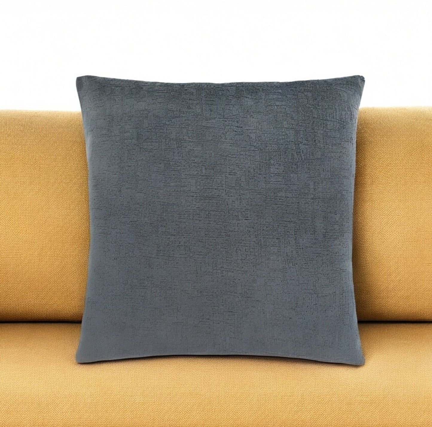 18" X 18" Taupe Velvet Polyester Mosaic Zippered Pillow