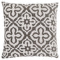 Set Of Two 18" X 18" Taupe Polyester Geometric Zippered Pillow