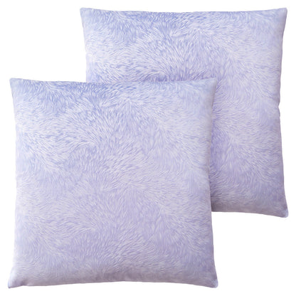 Set Of Two 18" X 18" Taupe Polyester Feather Zippered Pillow