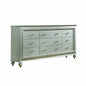 18" Champagne Solid Wood Double Dresser