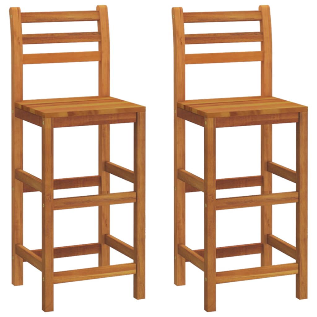 3 Piece Patio Bar Set Solid Wood Acacia