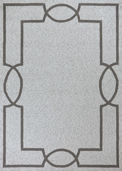 8' X 11' Ivory Indoor Outdoor Area Rug