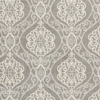 5' X 8' Silver Moroccan Indoor Outdoor Area Rug