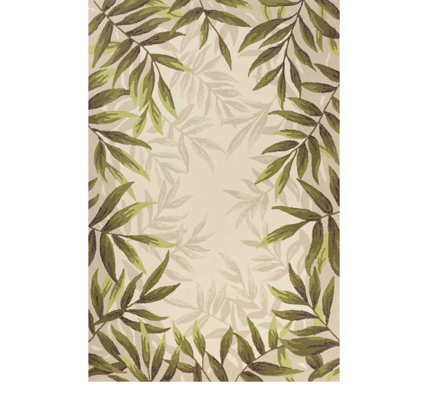 5' X 8' Beige Abstract Handmade Indoor Outdoor Area Rug