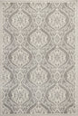 5' X 8' Silver Moroccan Indoor Outdoor Area Rug