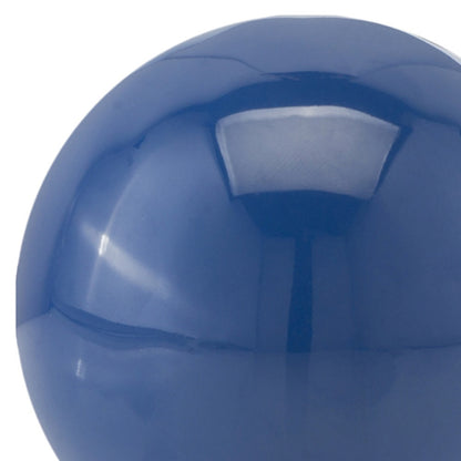 3" Blue Aluminum Decorative Orb Tabletop Sculpture