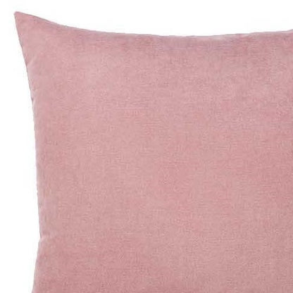 Set Of 2 Light Pink Brushed Twill Decorative Throw Pillow Covers