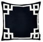 18" Black and White Throw Pillow Cover