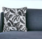 17" Black and White Throw Pillow Cover