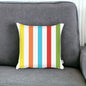 18" Blue and White Striped Throw Pillow Cover