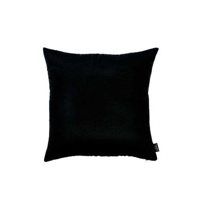 Set Of 2 Black Brushed Twill Decorative Throw Pillow Covers