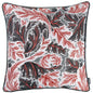 17" Red and White Throw Pillow Cover