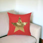 18" Gold Throw Pillow Cover