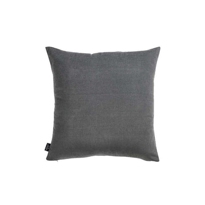 Set Of 2 Gray Brushed Twill Decorative Throw Pillow Covers