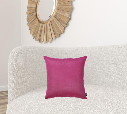 Set Of 2 Pink Brushed Twill Decorative Throw Pillow Covers