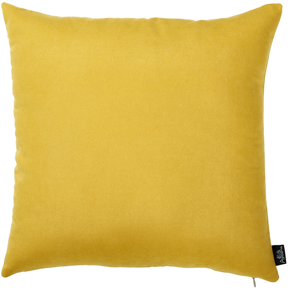 Set of Two Yellow Throw Pillow Cover