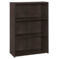 36" Brown Wood Adjustable Bookcase