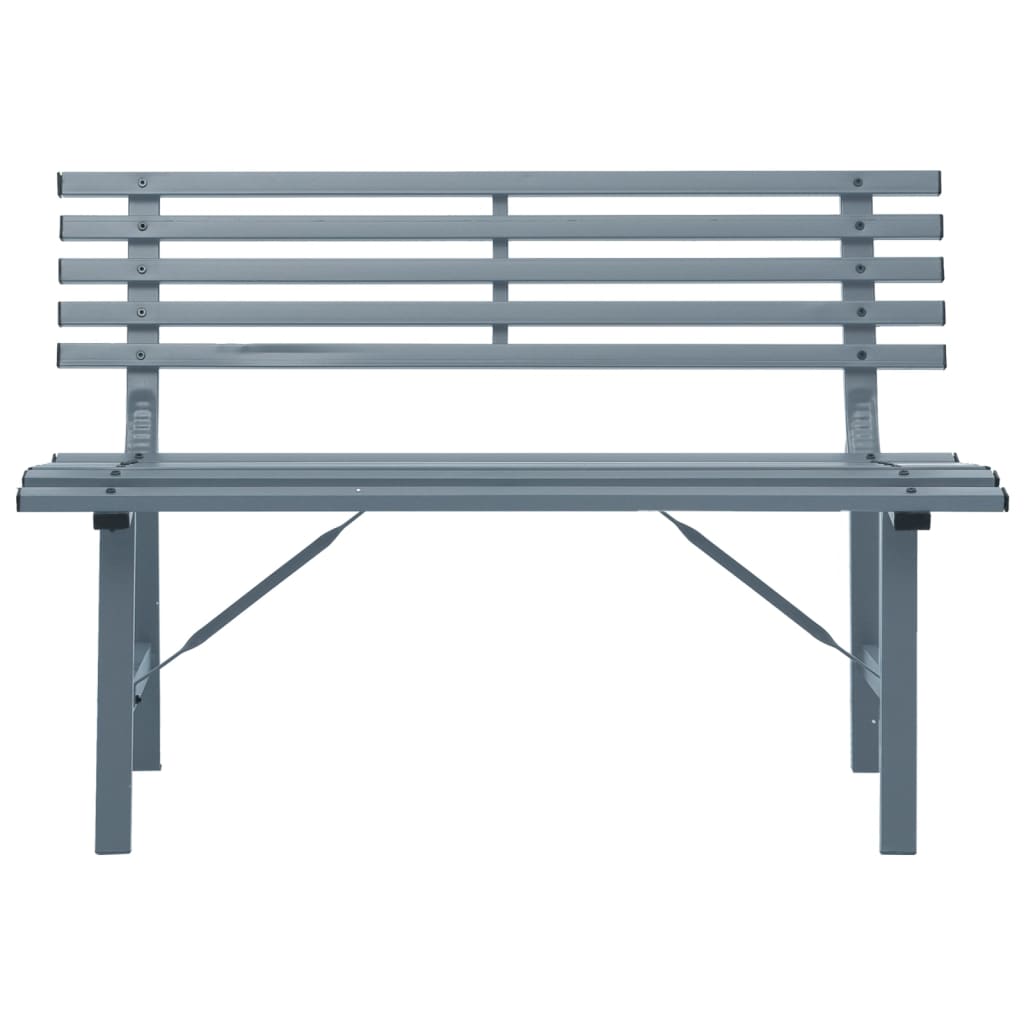 Patio Bench 43.3" Steel Gray