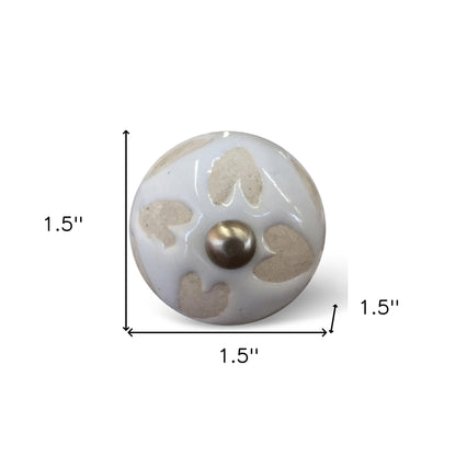 1.5" X 1.5" X 1.5" Ceramic Metal Multicolor 12 Pack Knob