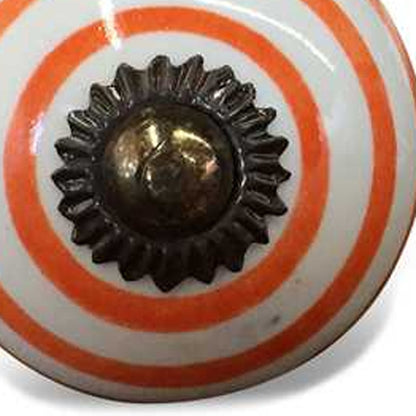 1.5" X 1.5" X 1.5" Ceramic Metal Multicolor 12 Pack Knob