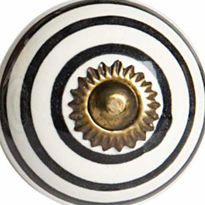 1.5" X 1.5" X 1.5" Ceramic Metal Multicolor 12 Pack Knob