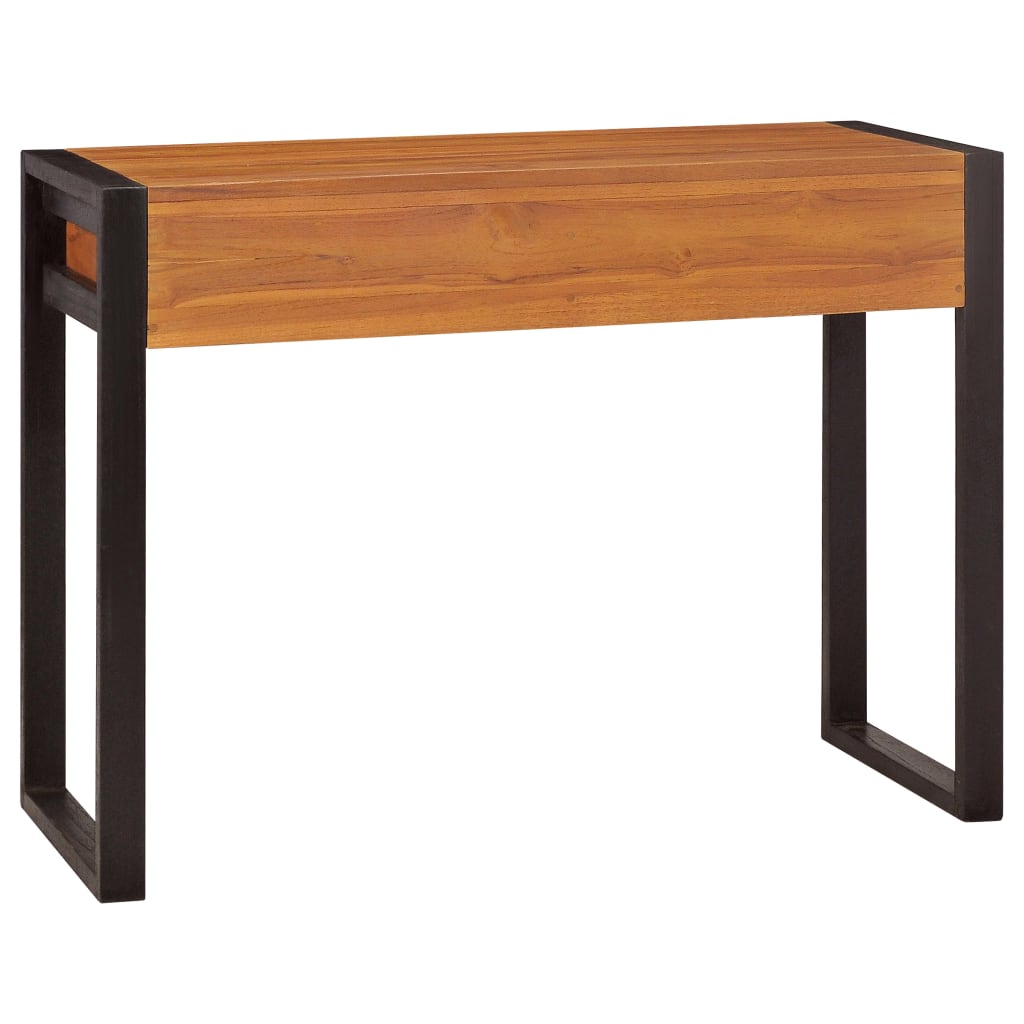 Desk with 2 Drawers 39.4"x15.7"x29.5" Teak Wood